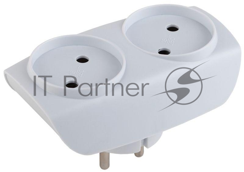 Разветвитель ЭРА C0045520 SP-2-W белый 2гн, без заземл