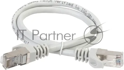 Коммутационный шнур (патч-корд), кат.5Е FTP, 0,5м, серый ITK PC01-C5EF-05M
