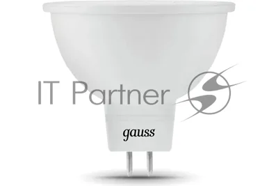 Лампа светодиодная Gauss LED MR16 GU5.3 7W 600lm 2700K 1/10/100