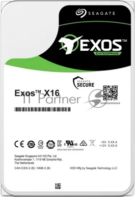 Жесткий диск Seagate 16Tb, ST16000NM002G, SAS Exos X16, 7200 rpm, 256Mb buffer