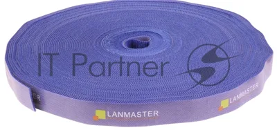 Хомут-липучка LANMASTER шириной 20 мм, 30 м, синий