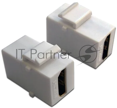 Модуль Keystone, HDMI, мама-мама, 180 градусов, белый