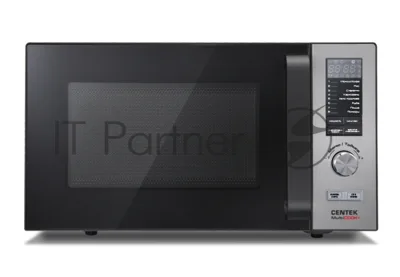 Микроволновая печь Centek CT-1588 серебристый, 25 л, 900 Вт, переключатели - кнопки, поворотный механизм