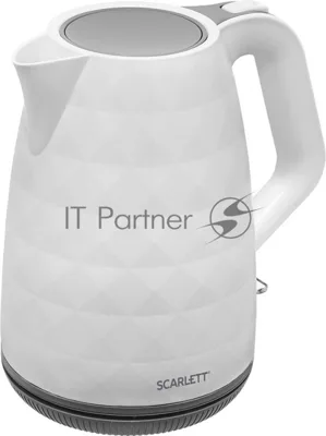 Чайник электрический Scarlett SC-EK18P49 1.7 л, 2200 Вт, белый/серый (корпус: пластик)
