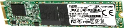 Накопитель SSD M.2 Transcend 960Gb MTS820 (SATA3, up to 560/520MBs, 75000 IOPs, 3D TLC, 22х80мм)