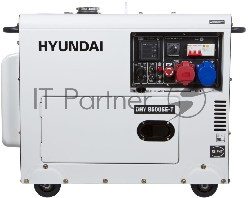 Электрогенератор дизельный Hyundai DHY 8500SE-T, 7.2 кВт, 72 дБ, 169 кг