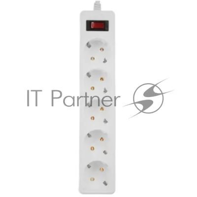 Сетевой фильтр Smartbuy SBSP-18-W Smartbuy One, 10А, 2 200 Вт, 5 розеток, длина 1,8 м, белый (SBSP-18-W)/45