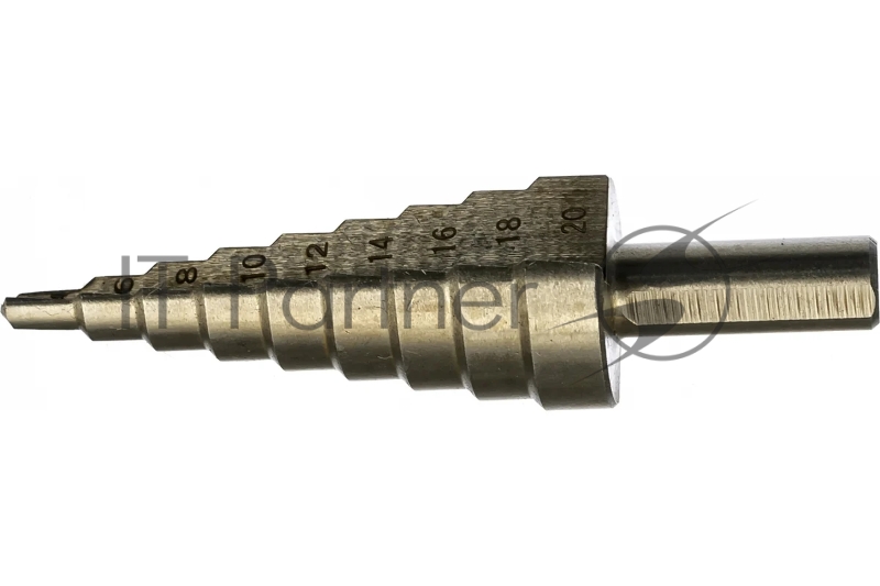 Сверло FIT IT ступенчатое HSS по металлу, 9 ступеней, 4-20 мм. 36395
