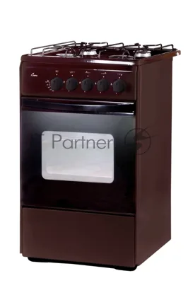 Плита газовая Flama RG 24019 B коричневый, конфорок 4 шт, духовка 50 л, 50 см x 85 см x 60 см