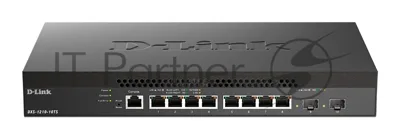 Коммутатор D-Link DXS-1210-10TS/B1A 8G 2SFP+, 8×1 Гбит/с + 2×10 Гбит/с SFP+, настраиваемый