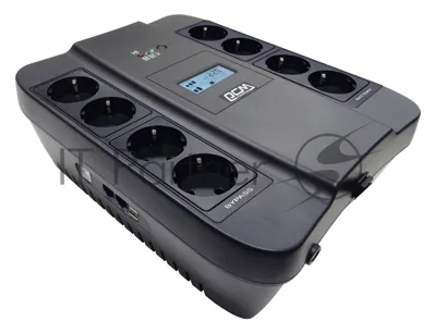 Источник бесперебойного питания Powercom Spider SPD-750U USB LCD 450Вт 750ВА черный