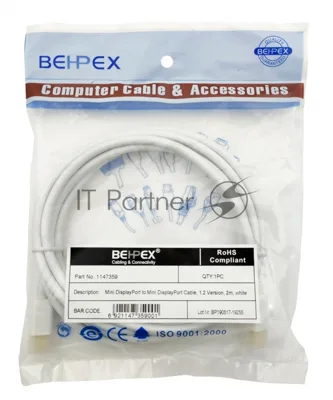 Кабель 1.2v miniDisplayPort (m) miniDisplayPort (m) 2м
