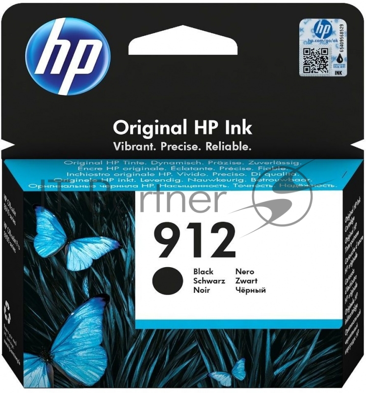 Картридж струйный HP 912 3YL80AE черный (300 стр.) для HP DJ IA OfficeJet 801x/802x