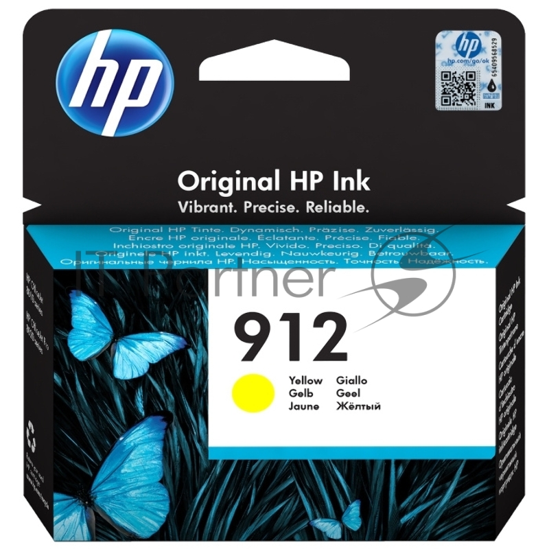 Картридж струйный HP 912 3YL79AE желтый (315стр.) для HP DJ IA OfficeJet 801x/802x