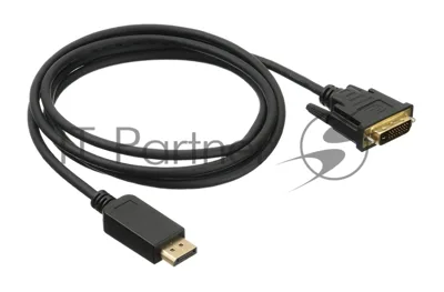 Кабель аудио-видео Buro 1.1v DisplayPort (m)/DVI-D (Dual Link) (m) 2м. Позолоченные контакты черный (BHP DPP DVI-2)