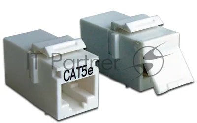 Повторитель портов RJ-45, неэкранированный, кат.5E, формата Keystone, белый