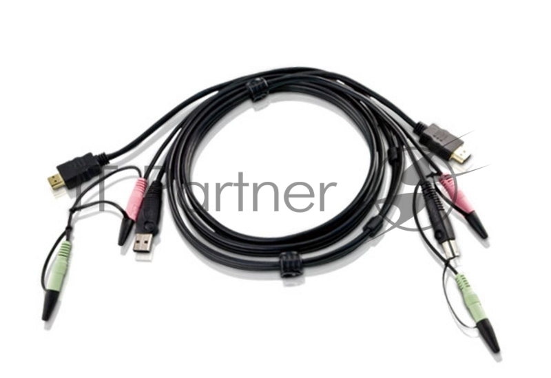 Кабель для переключателей ATEN Custom USB 2.0 HDMI KVM Cable L:1.8m*2L-7D02UH