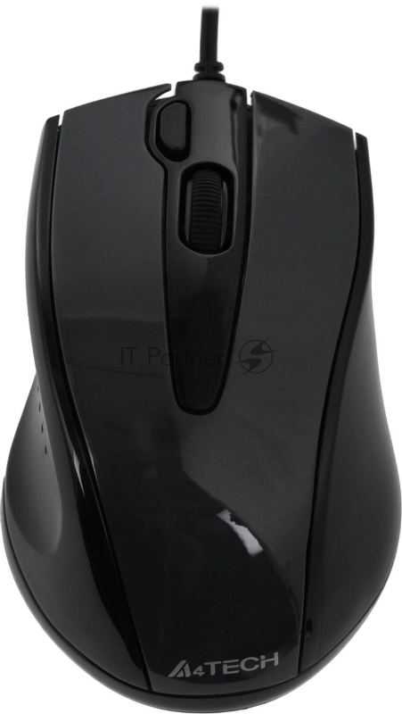 Мышь проводная A4Tech N-500FS черный, 1200 dpi, USB, кнопки - 4