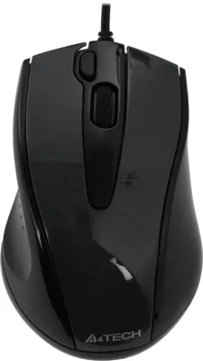Мышь проводная A4Tech N-500FS черный, 1200 dpi, USB, кнопки - 4