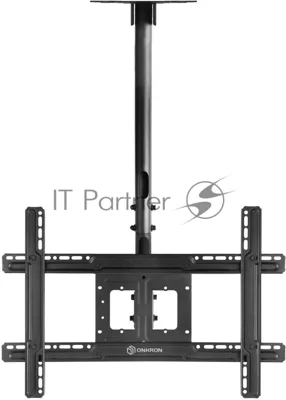 Потолочный кронштейн ONKRON N1L для телевизора 32"-80" потолочный телескопический, черный