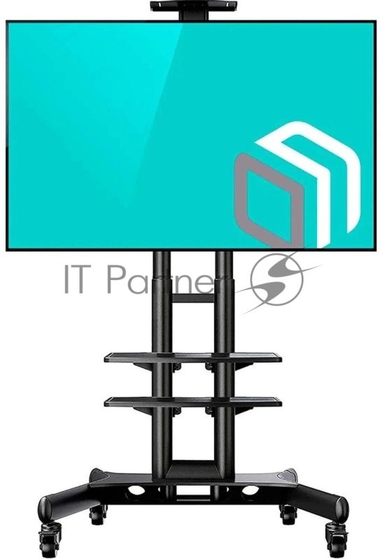 Стойка для телевизора с кронштейном ONKRON TS1552 40"-70", мобильная, черный