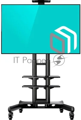 Стойка для телевизора с кронштейном ONKRON TS1552 40"-70", мобильная, черный