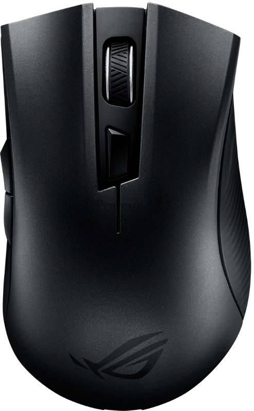 Мышь беспроводная ASUS ROG Strix Carry черный, 7200 dpi, радиоканал, Bluetooth, USB, кнопки - 6