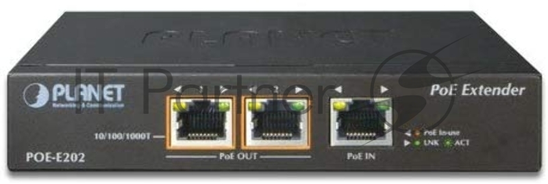 POE-E202 PoE расширитель 1-Port 802.3at PoE+ to 2-Port 802.3af/at Gigabit PoE Extender