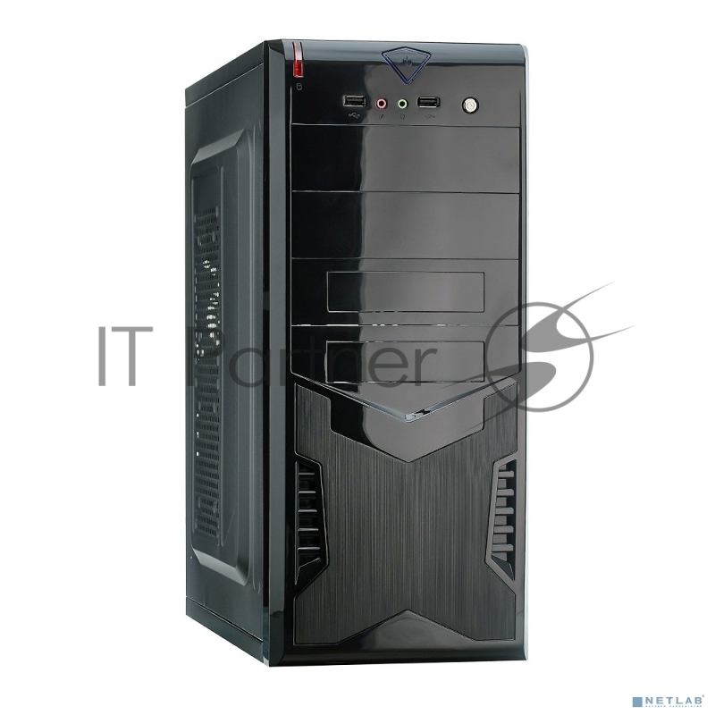 Компьютерный корпус ExeGate EX280388RUS Miditower ExeGate CP-604 Black, ATX, (CP450W, 80мм), 2хUSB, Audio