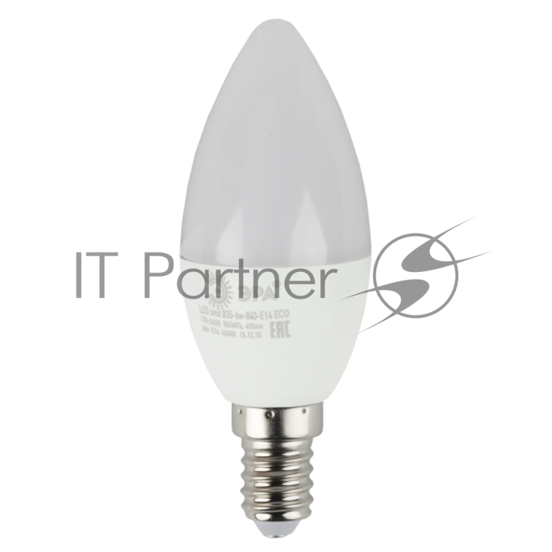 Лампа светодиодная ЭРА Б0020619 ECO LED B35-6W-840-E14