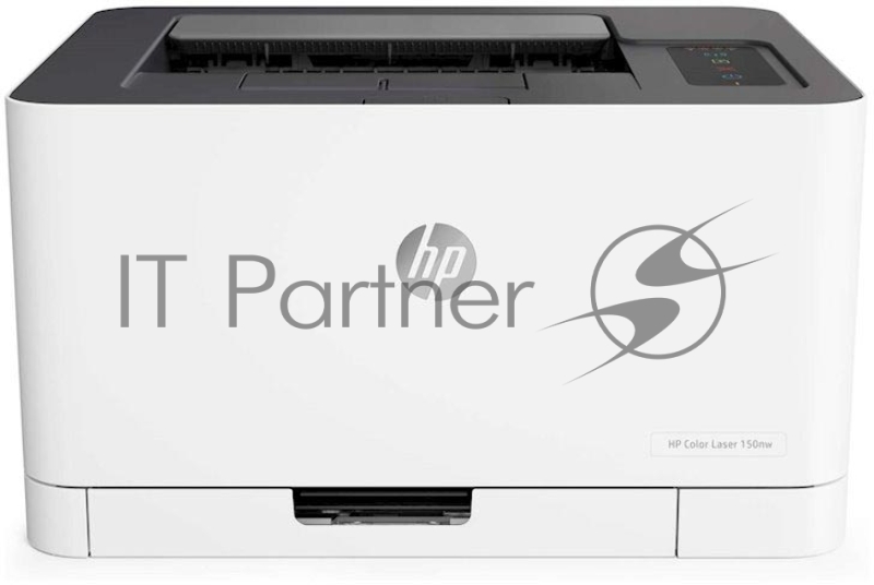 Принтер лазерный HP Color Laser 150nw (4ZB95A), A4, цветной, печ. до 18 стр/мин. (ч/б) до 4 стр/мин. (цвет), 600 x 600 dpi, USB, RJ-45, Wi-Fi, Air Print, Mopria