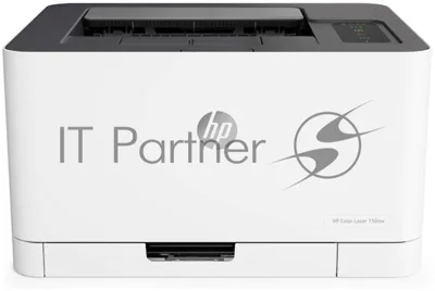 Принтер лазерный HP Color Laser 150nw (4ZB95A), A4, цветной, печ. до 18 стр/мин. (ч/б) до 4 стр/мин. (цвет), 600 x 600 dpi, USB, RJ-45, Wi-Fi, Air Print, Mopria