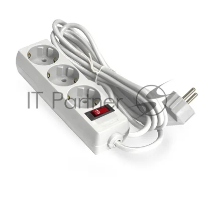Удлинитель ExeGate EC-3-5W EX279353RUS белый, 5 м, евровилка, 3 розетки, 2200 Вт