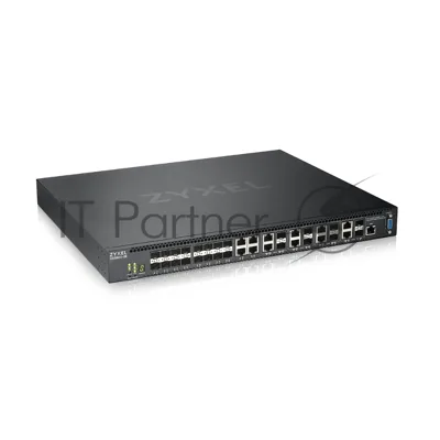 Коммутатор Zyxel XS3800-28 L2+ switch, 4xRJ-45: 1/2.5/5/10G, 8xCombo (SFP: 1/10G, RJ-45: 1/2.5/5/10G), 16xSFP +