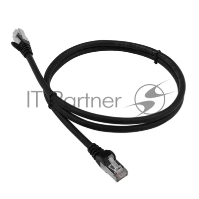 Патч-корд Lanmaster LSZH FTP кат.6, 0.5 м, черный