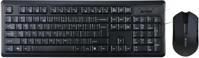 Комплект клавиатура+мышь A4Tech 4200N беспроводной, USB, 1000 DPI, чёрный