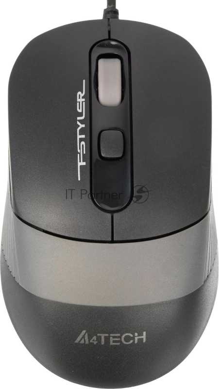 Мышь проводная A4Tech Fstyler FM10 черный/серый, 1600 dpi, USB, кнопки - 4