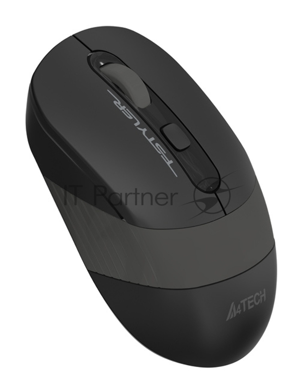 Мышь беспроводная A4Tech Fstyler FG10 черный/серый, 2000 dpi, радиоканал, USB, кнопки - 4