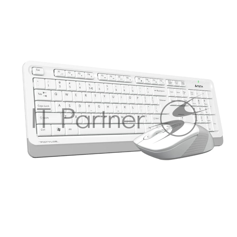Комплект клавиатура+мышь A4Tech FStyler FG1010 беспроводной, USB, 2000 DPI, белый/серый