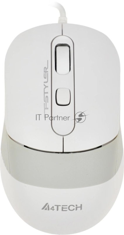 Мышь проводная A4Tech Fstyler FM10 белый/серый, 1600 dpi, USB, кнопки - 4