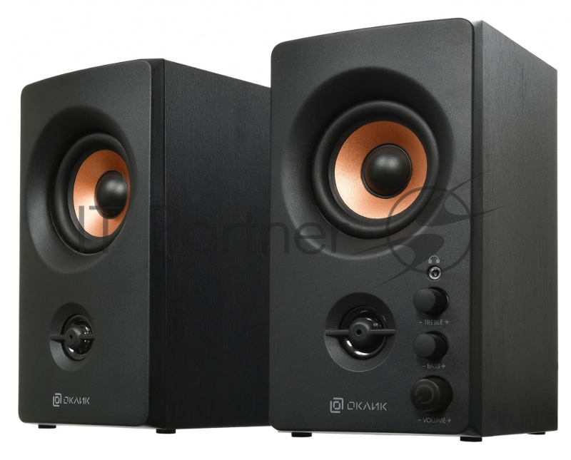 Акустическая система Oklick OK-164 2.0 черный 30Вт