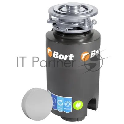 Измельчитель пищевых отходов Bort TITAN 4000 (Control) Мощность л.с. 0,75; 560 Вт; 4,2 кг/мин; 3200 об/мин; 1400 мл; Металл;набор аксессуаров 5 шт [93410242]