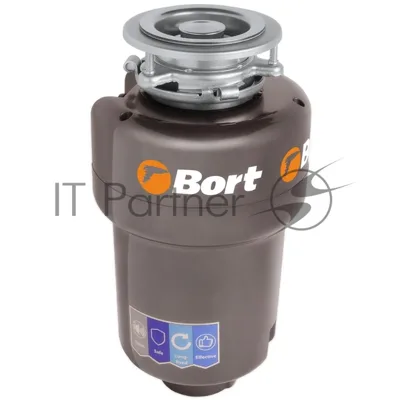 Измельчитель пищевых отходов Bort TITAN 5000 (Control) Мощность л.с. 0,75 ; 560 Вт; 5,2 кг/мин; 3200 об/мин; 1400 мл; Металл ; набор аксессуаров 5 шт [93410259]
