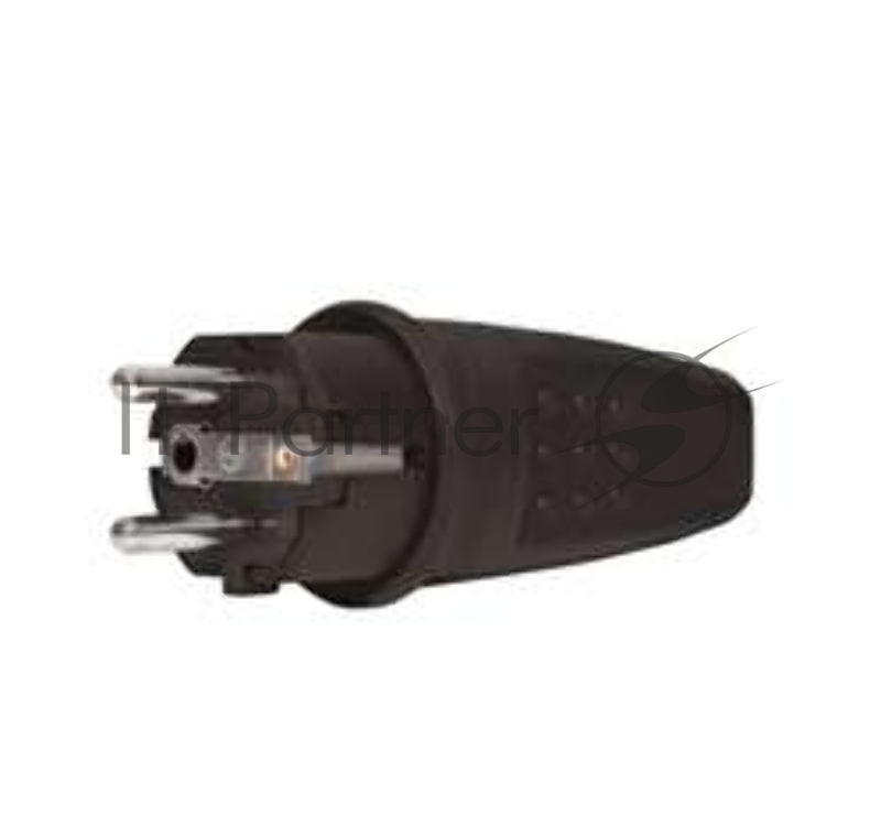 Вилка прямая c заземлением каучук 16А 250В IP44 (602227) UNIVersal