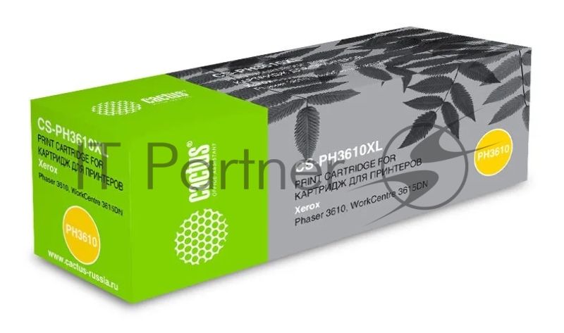 Картридж лазерный Cactus CS-PH3610XL (106R02732) черный (25300 стр.) для Xerox Ph 3610/WC 3615DN