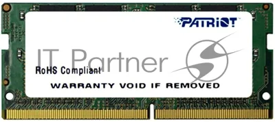 Оперативная память Patriot Signature, DDR4, 16GB (1x16 GB), 2666 MHz, CL19, SO-DIMM