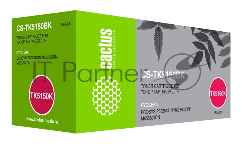 Картридж лазерный Cactus CS-TK5150BK черный (12000 стр.) для Kyocera Ecosys M6035cidn/P6035cdn