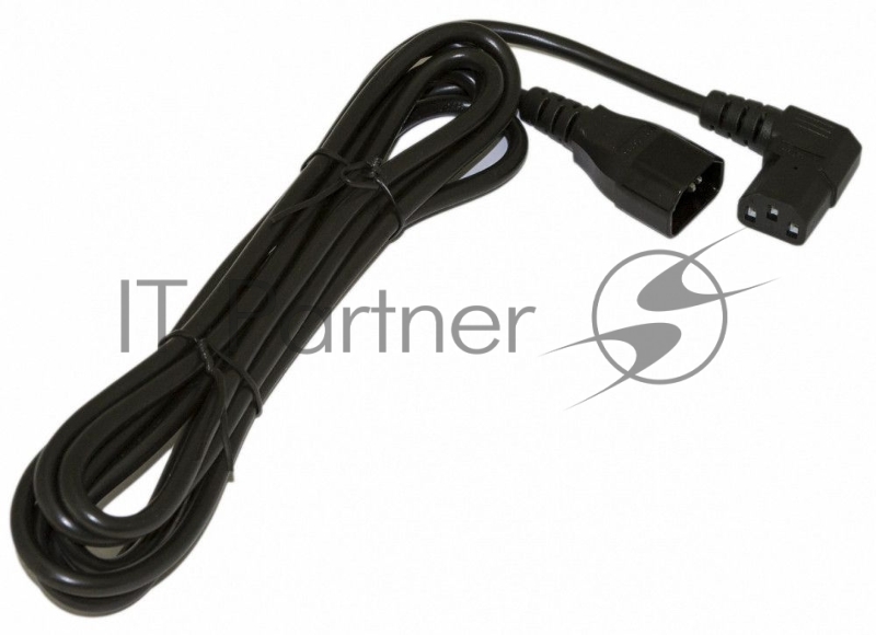Кабель питания IEC 320 C19 - IEC 320 C20 (3x1.5), 16A, прямая вилка, 1м, черный Hyperline PWC-IEC19-IEC20-1.0-BK