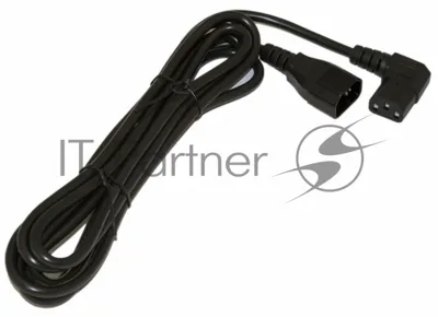 Кабель питания IEC 320 C19 - IEC 320 C20 (3x1.5), 16A, прямая вилка, 1м, черный Hyperline PWC-IEC19-IEC20-1.0-BK