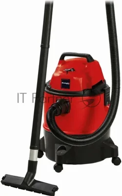 Строительный пылесос Einhell TC-VC 1825 (2342430) красный, 1250 Вт, уборка сухая/влажная, пылесборник мешок/контейнер, 25 л